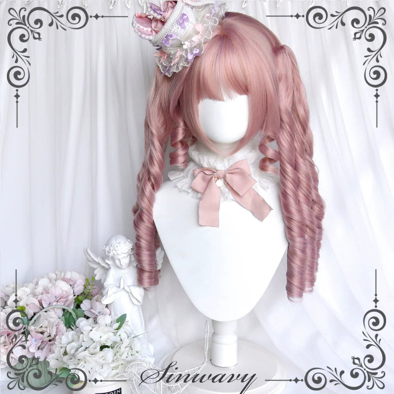 Sweet Lolita Wig, Detachable Roman Curl Ponytail - image 5