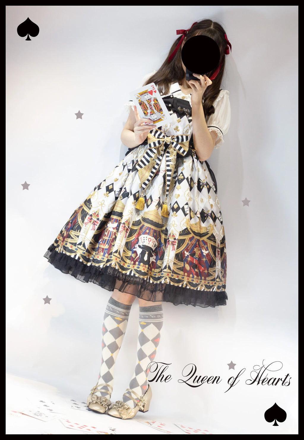 Daily Lolita Cotton Asymmetric Print Socks - image 38