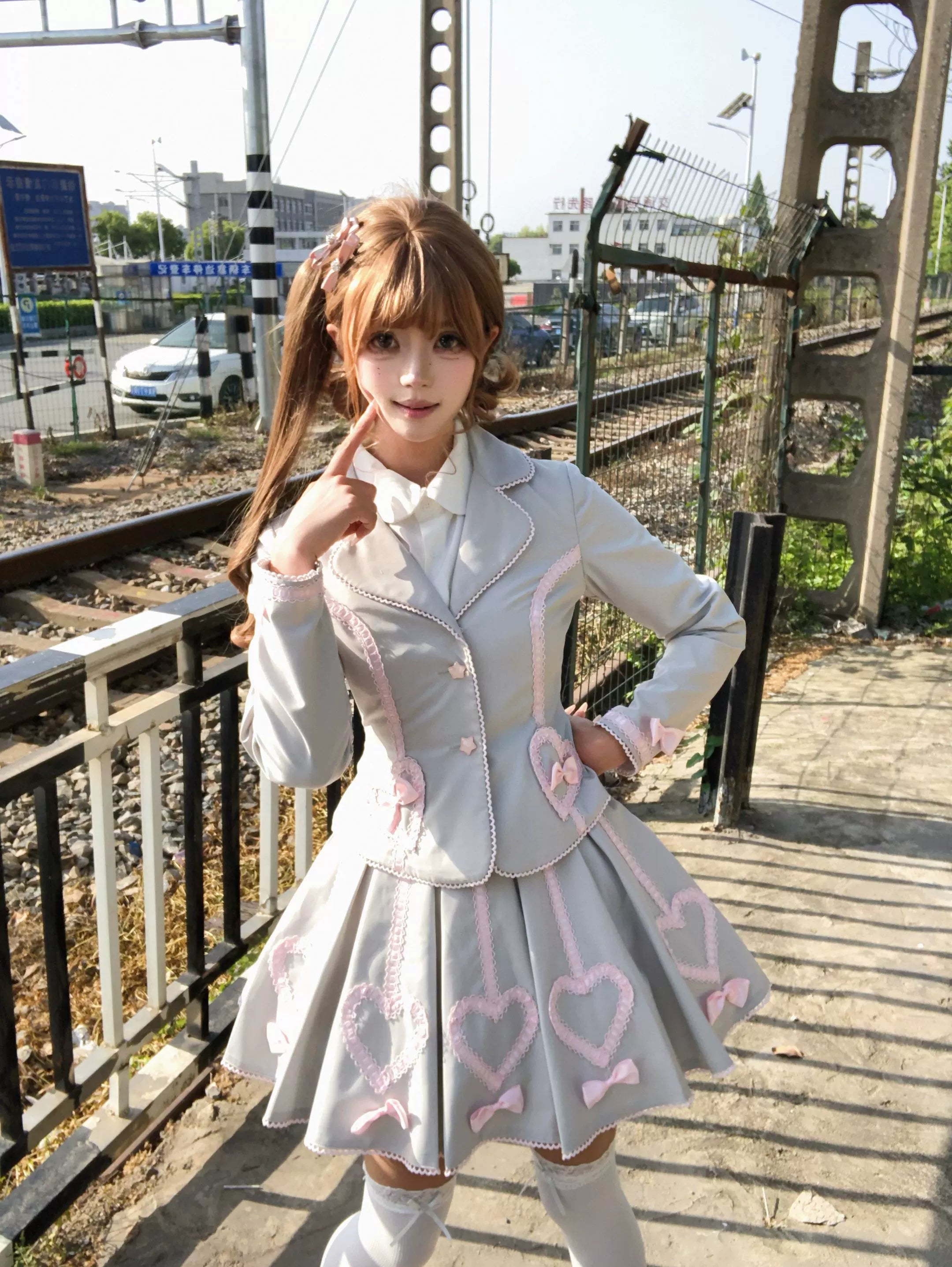Promise After Class - Old School Lolita Fitted Blazer & Pleated Skirt Set - image 11
