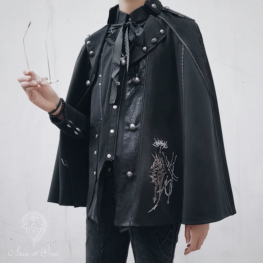 Checkers - Gothic Lolita Cloak, Ouji Lolita Cape - image 9