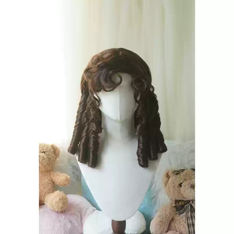 Retro Lolita Wig Short Roman Curl Hairpiece - image 12