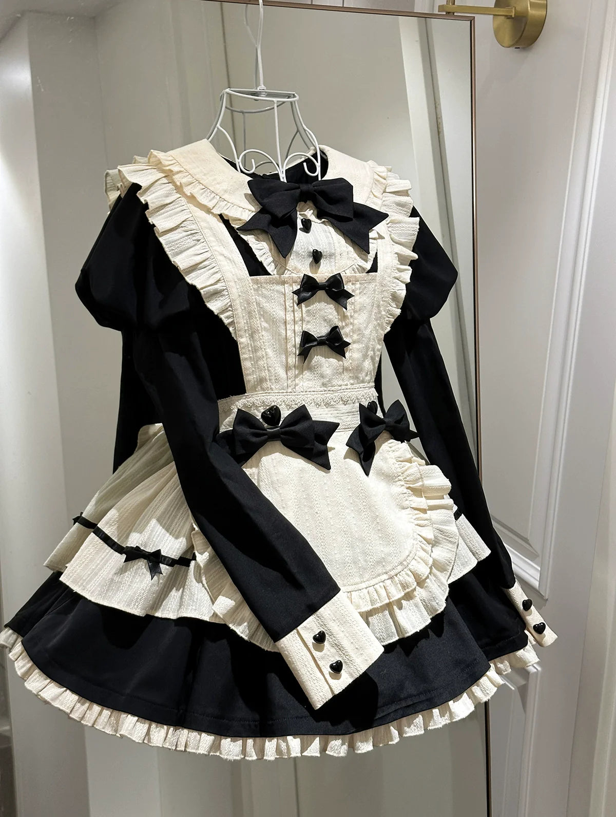 Maidette - Halloween Maid Lolita Apron OP Dress - image 2