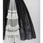 Silent Church - Gothic Lolita JSK Dress Printed Dress Thin Shawl Set - image 39