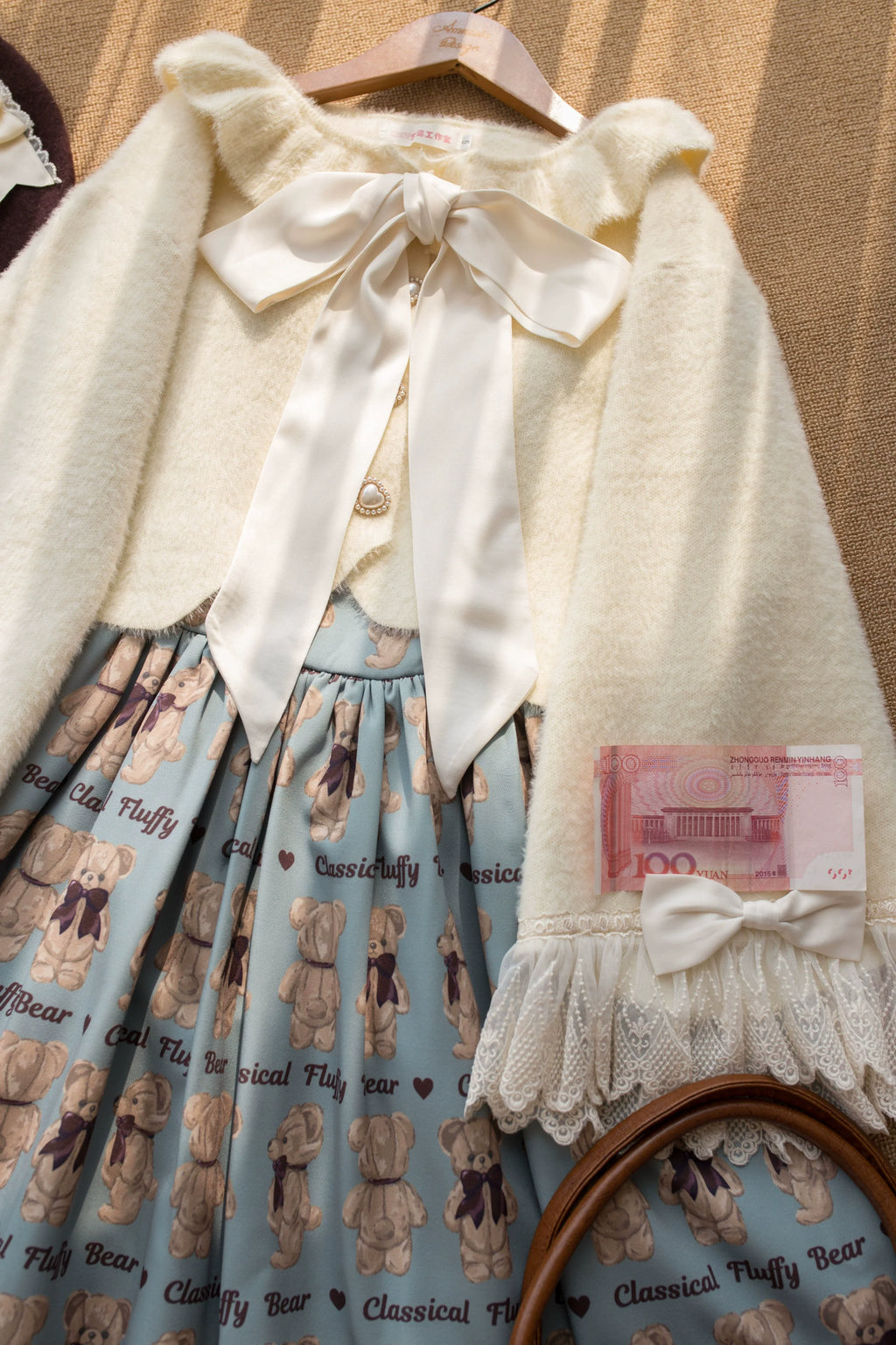Qian's Letter - Sweet Lolita Winter Cardigan Sweater - image 13