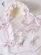 Sweet Lolita Handmade Christmas Pink Headdress - image 17