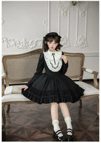 Audrey's Reply - Classic Lolita Square Neck OP, Detachable Embroidered Collar and Accessories - image 20