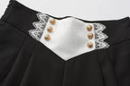 Immortal Fatima's Secret - Ouji Lolita Shorts, Black & Vintage Prince Style - image 5