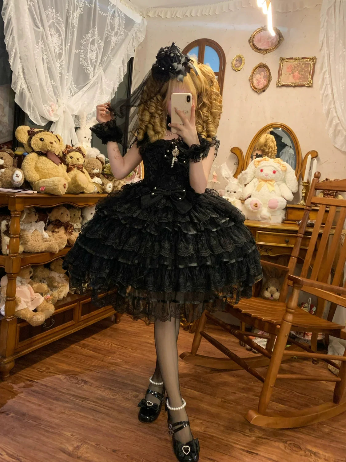 Feather's Ballad Wedding Lolita Tiered JSK Dress - image 5
