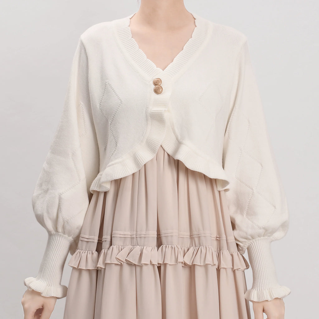 Cookie - Vintage Lolita Cardigan, Short Sweater - image 1