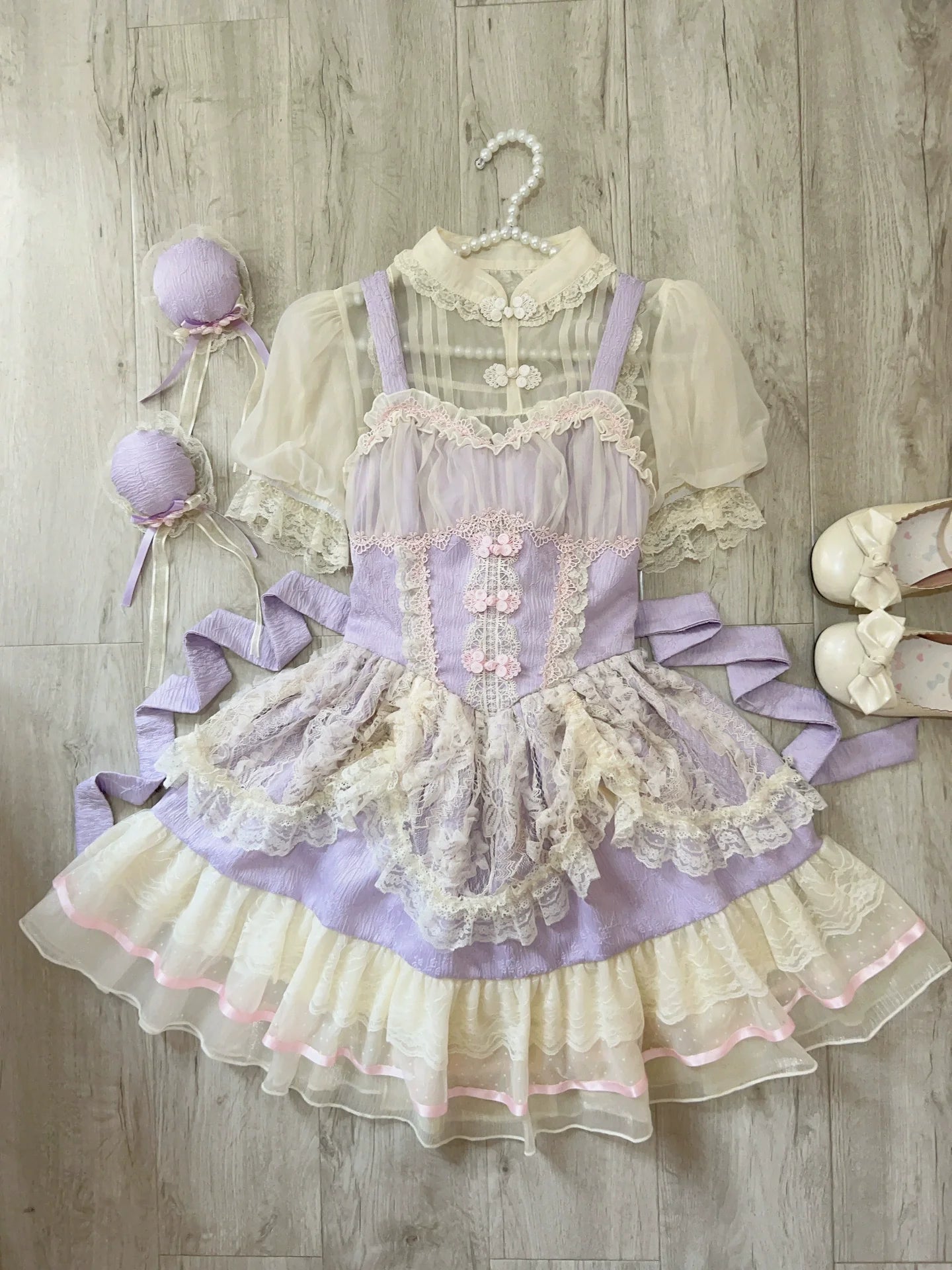 Hua Ji Fu Lei - Qi Lolita JSK Dress and Ballet Innerwear Set - image 23