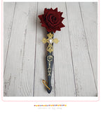 Gothic Lolita Lace Folding Fan with Rose and Sun Options - image 16