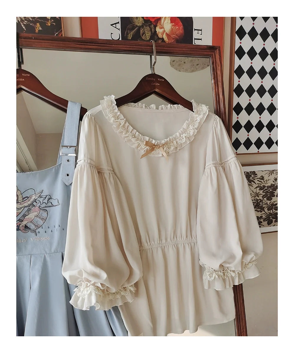 Flying Bird - Plus Size Elegant Lolita JSK Dress With Bird Embroidery - image 33