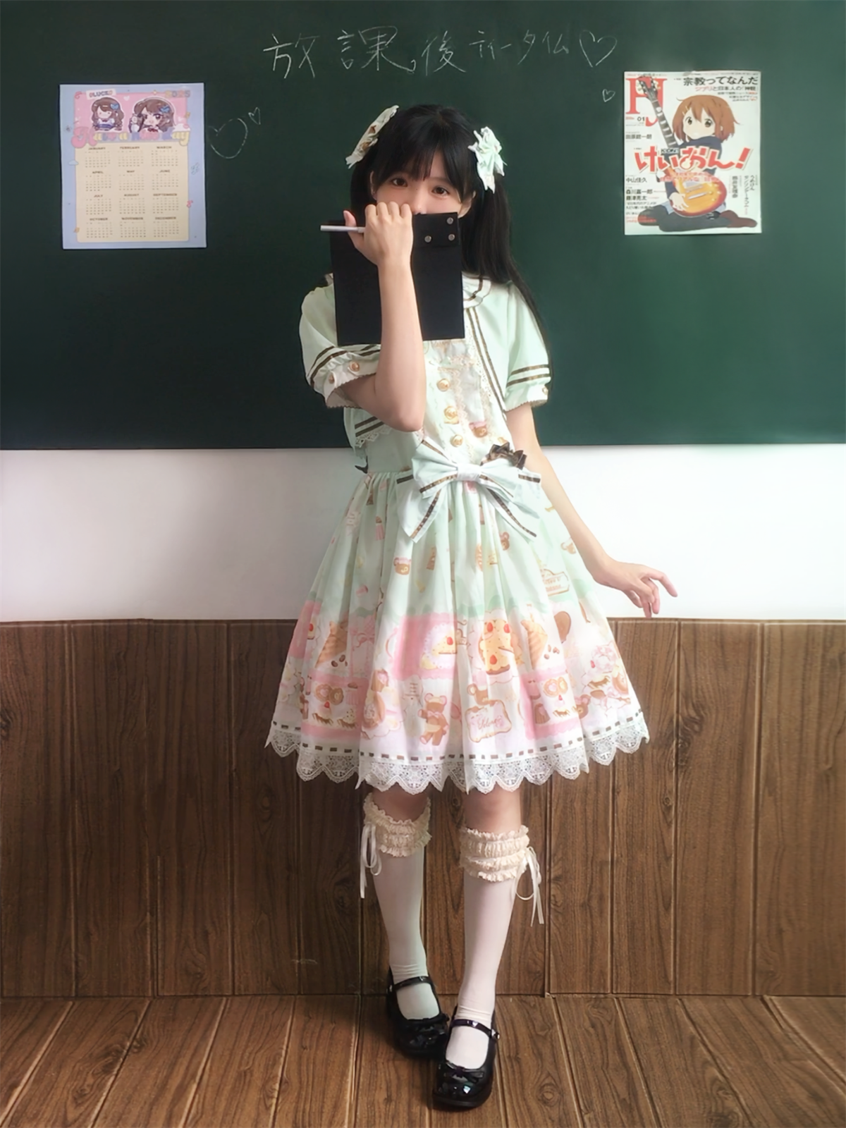 Dream Teahouse - Dessert Print Kawaii Lolita OP Dress Suit - image 28