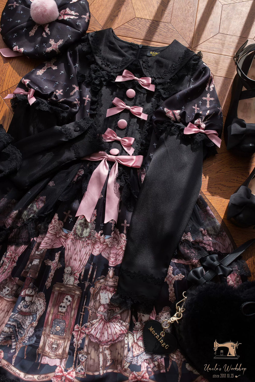 Missing Lamb Case - Gothic Lolita Dress Set with Sheep Prints - image 62