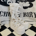 Gothic Doll - Gothic Lolita Platform Shoes, Adjustable Shoe Straps - image 11