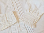 Winter Cotton Lolita Blouse White Long Sleeve Stand Collar Shirt - image 8