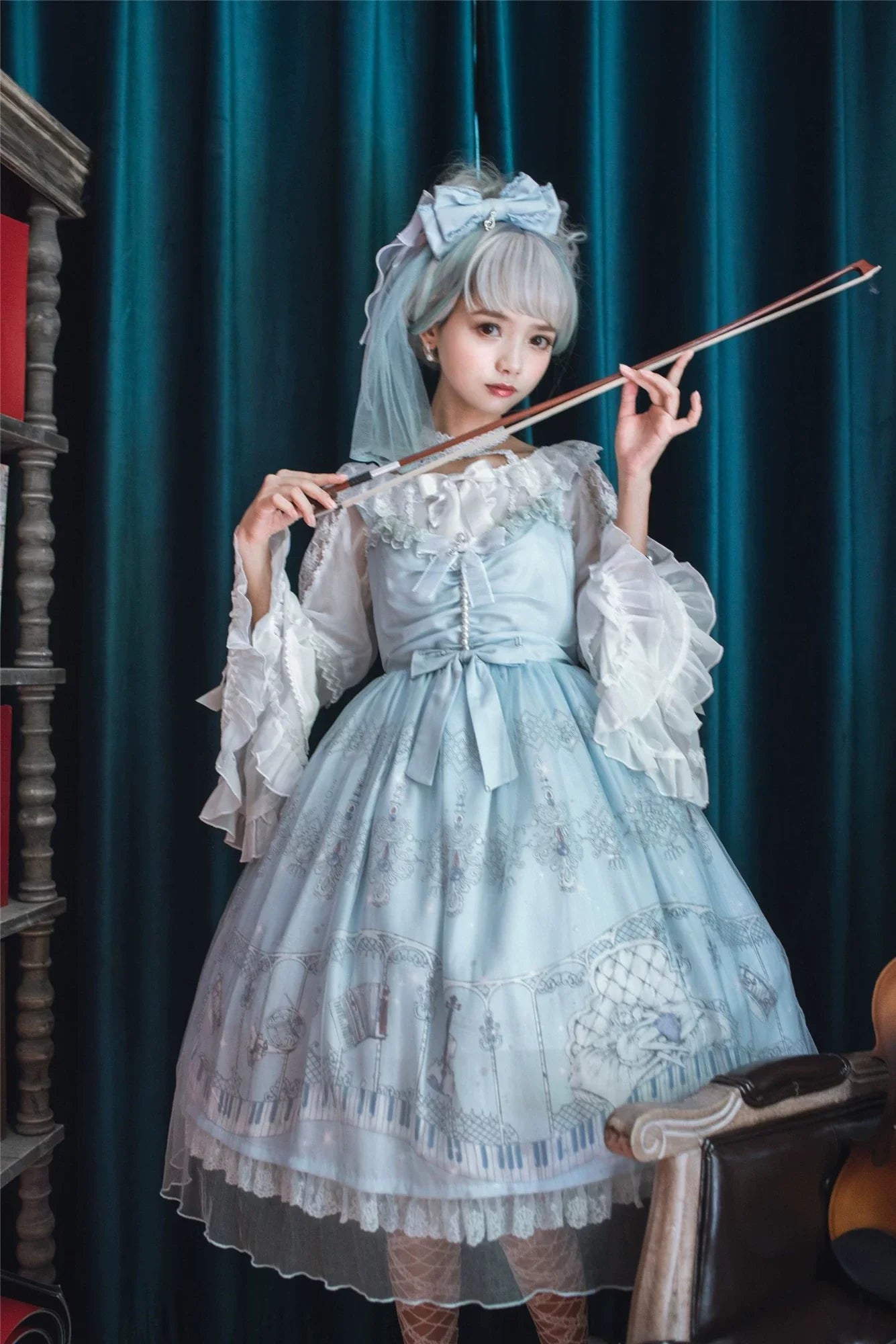 Elegant Lolita JSK Dream Symphony Instrument Fairy Dress - image 2