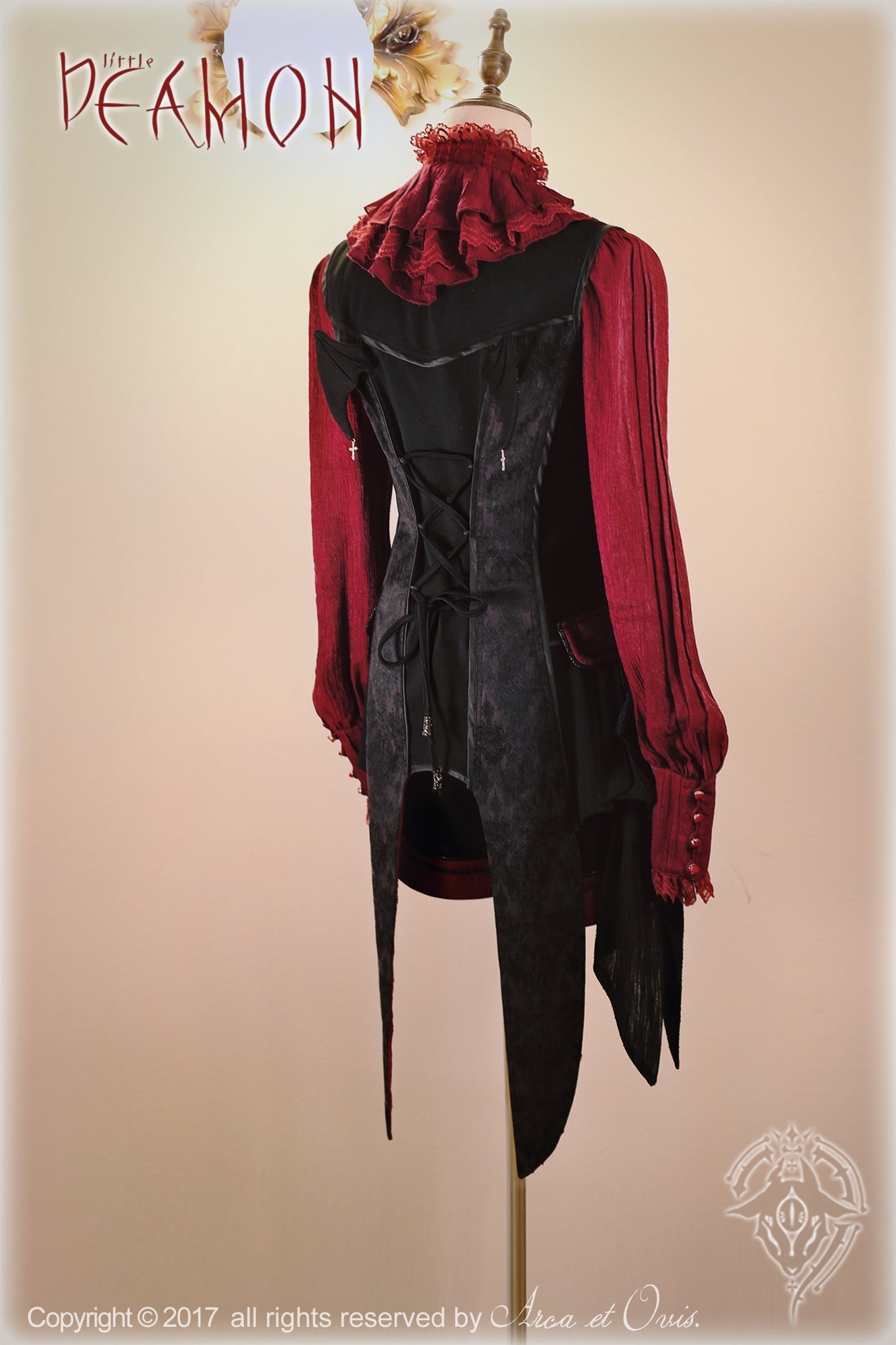 Little Devil - Ouji Lolita Long Sleeve Shirt, Ruffled Lace Collection - image 6