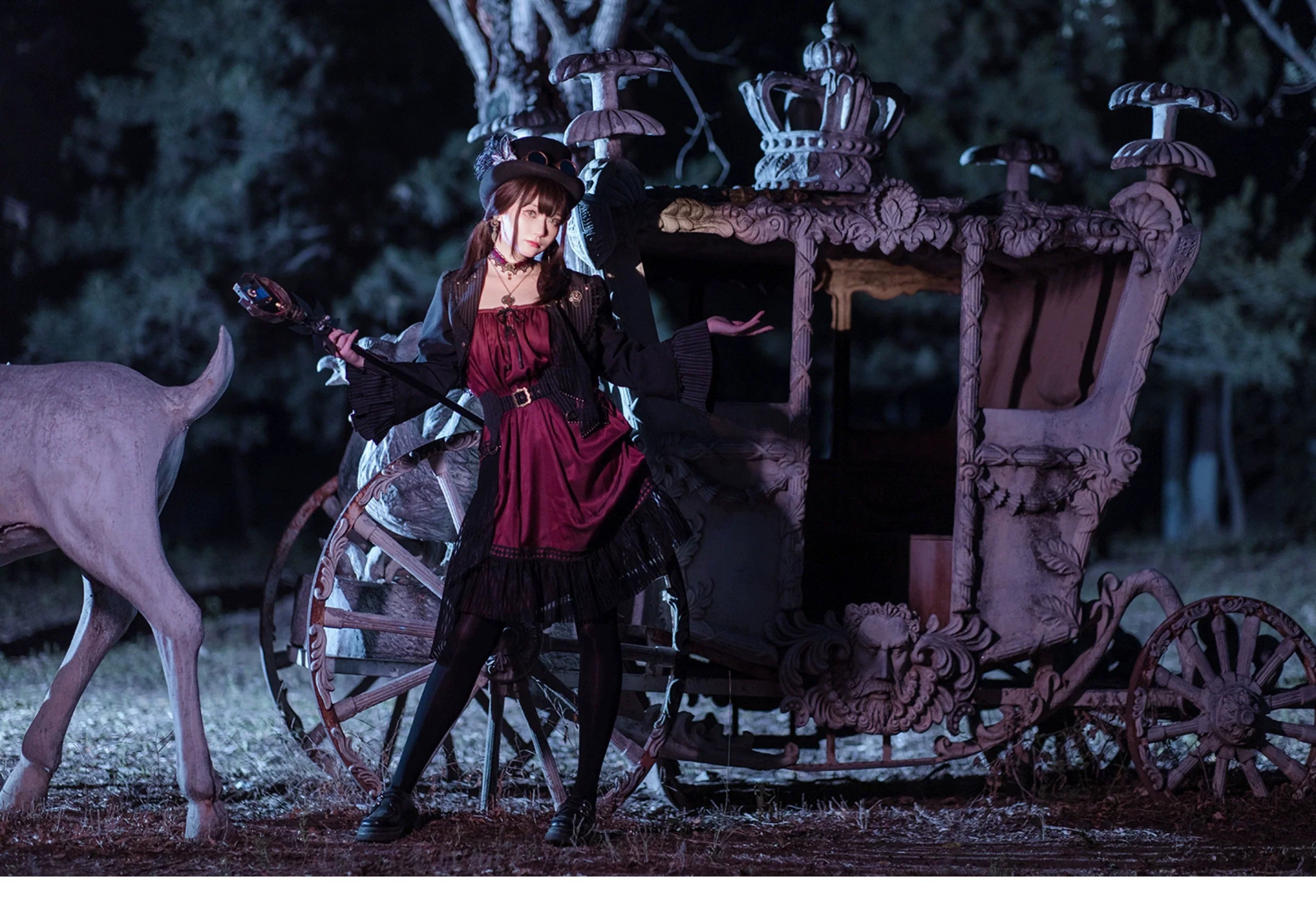 Gothic Lolita Black Cropped Cardigan Jacket - image 15