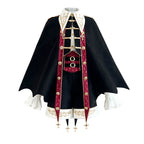 Vampire Youth - Ouji Lolita Bat Shaped Cape Set, Gold Embroidery & Red Accents - image 16