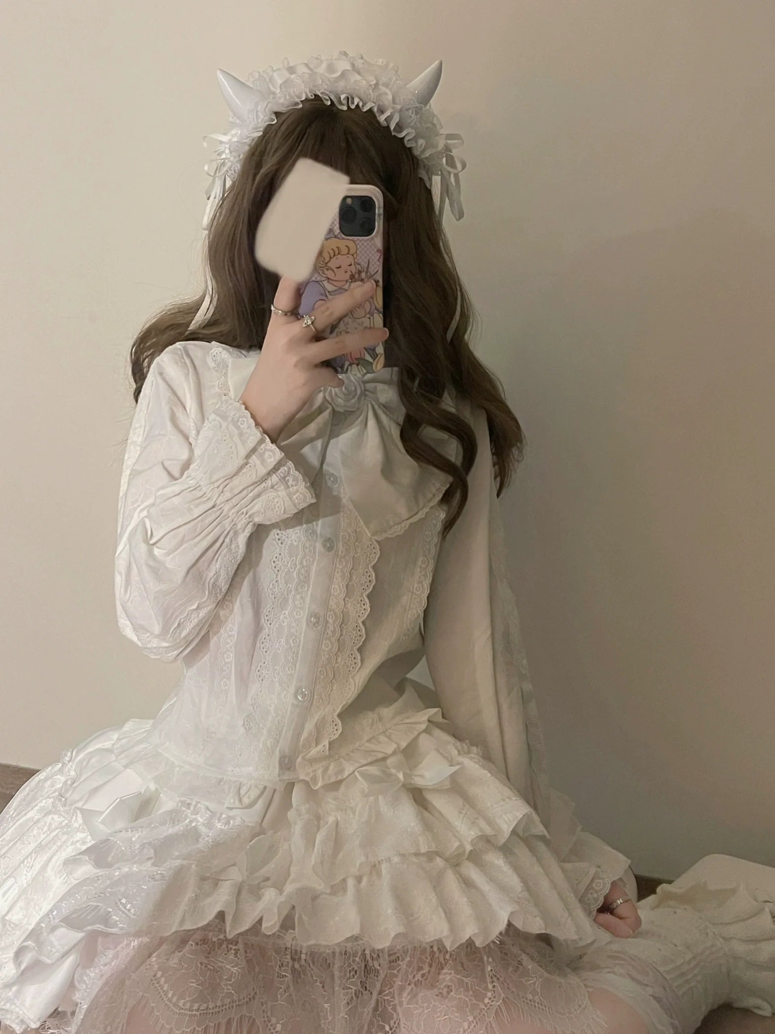 Lily - Kawaii Lolita Blouse Soft Girl Bubble Puff Sleeve - image 5