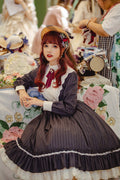 Rose Silhouette - Vintage Classic Lolita OP - image 14