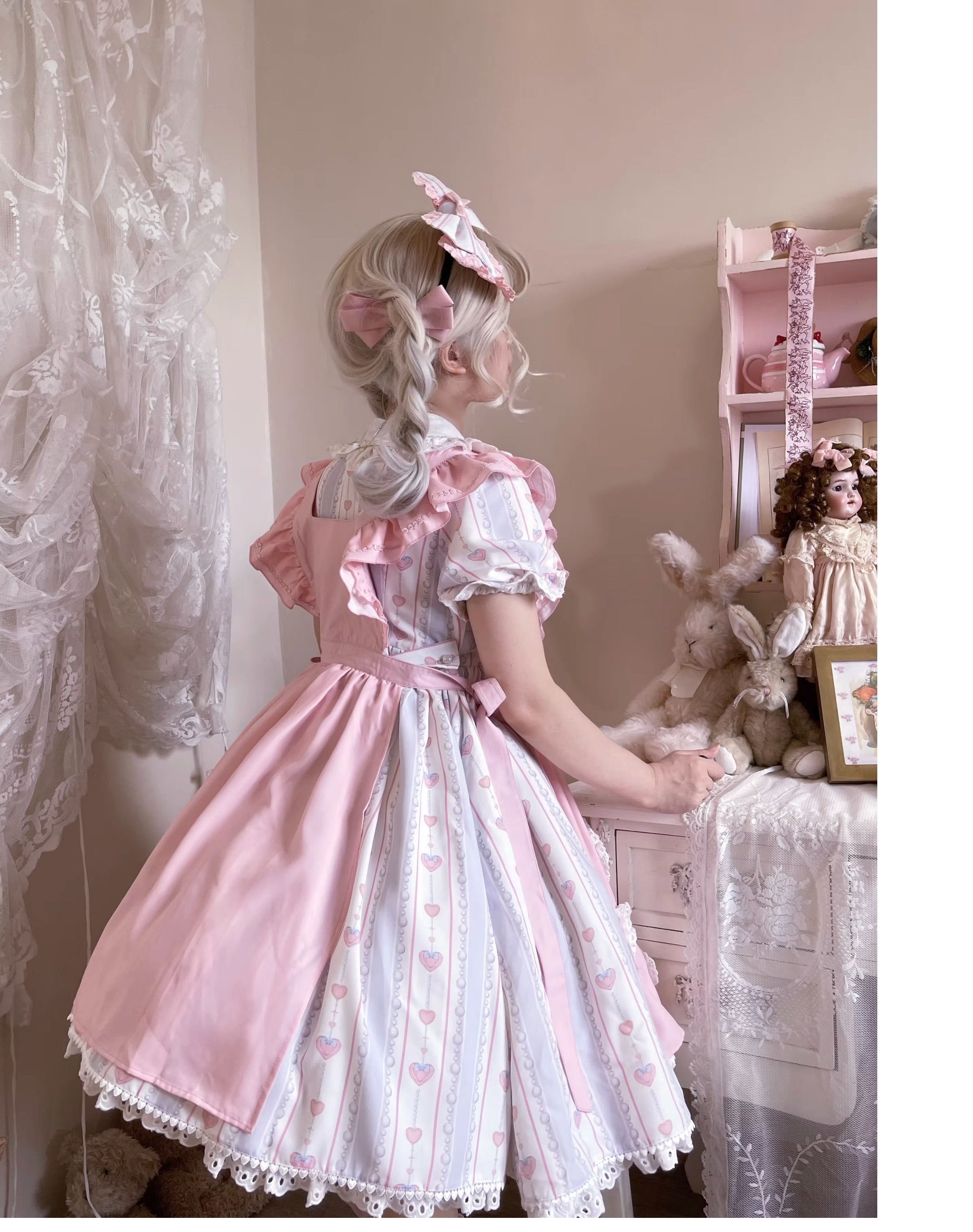 Barbie Bear - Sweet Lolita Bear Print JSK and OP and Accessories - image 22