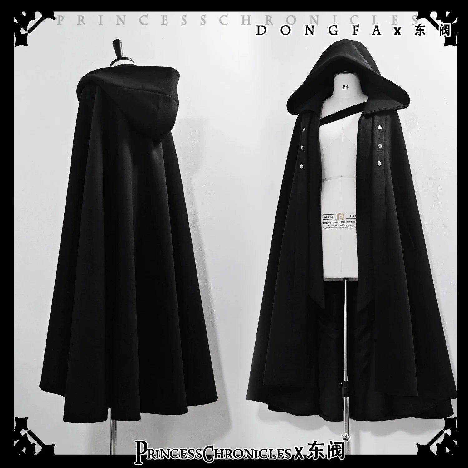 Codename 003 - Ouji Lolita Shirt and Pants Set, Hooded Cape - image 20