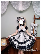 Old School Lolita Halter Neck OP Dress, Polka Dot Accent - image 27