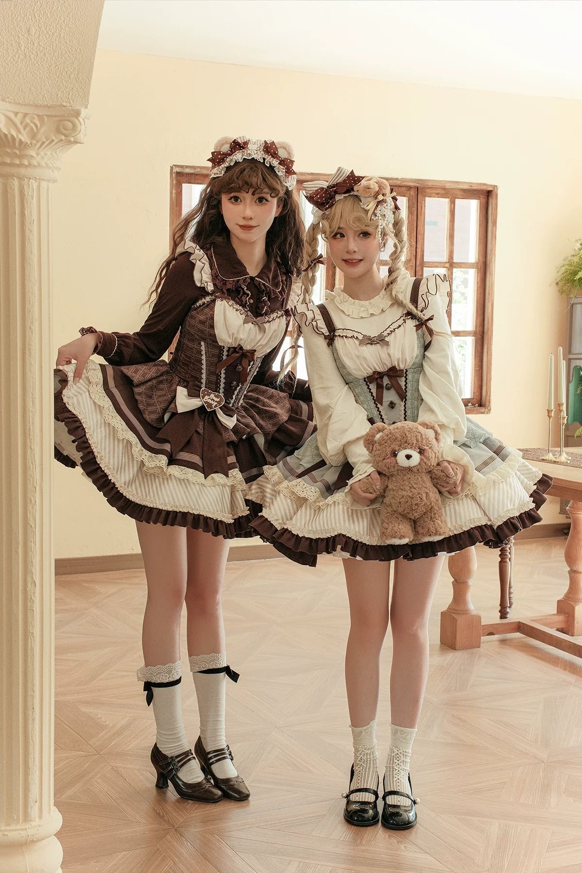 Thin Choco - Sweet Lolita Petite JSK Puffy Mini Dress KC - image 3