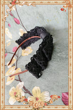 Doll-like Old-School Lolita OP Dress, Patchwork Sleeve and Accessories - image 16