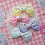 Handmade Sweet Lolita Cream Cake Bow Hair Clip - image 1