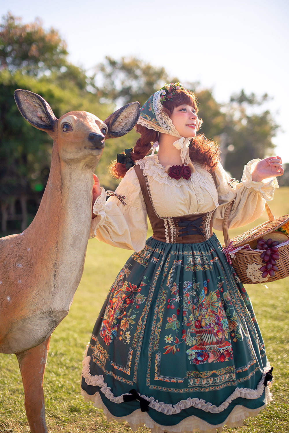 Rich Hymn - Lolita Bavarian Long Velvet JSK - image 5