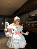 Sweet Butler - Maid Lolita Striped OP Dress, Embroidered Collar - image 18