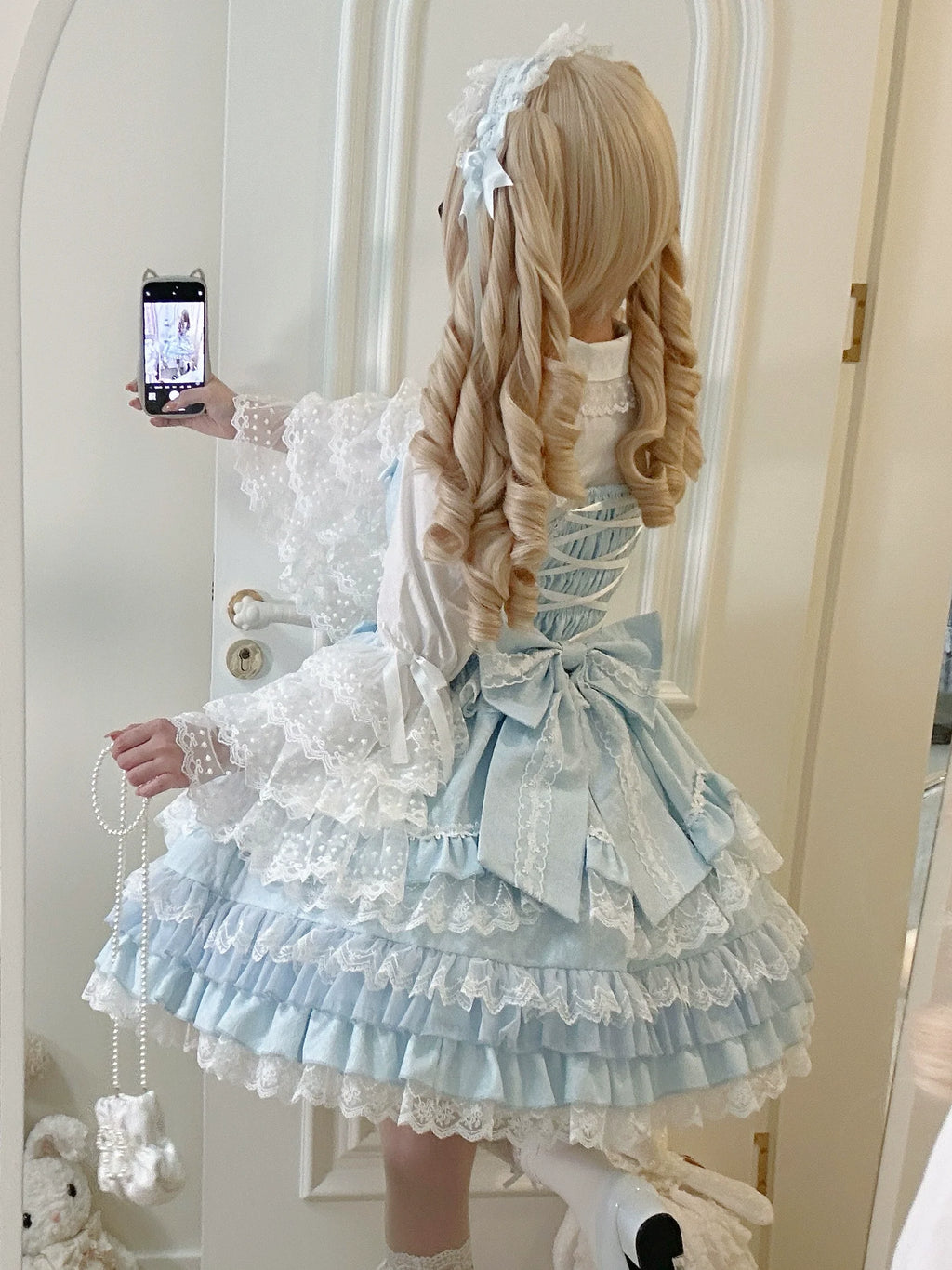 Flower Ode - Doll-like Sweet Lolita Jumper Dress - image 17