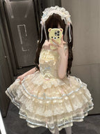 Butterfly Ballet - Sweet Lolita JSK Dress, Layered Tulle Hem - image 9