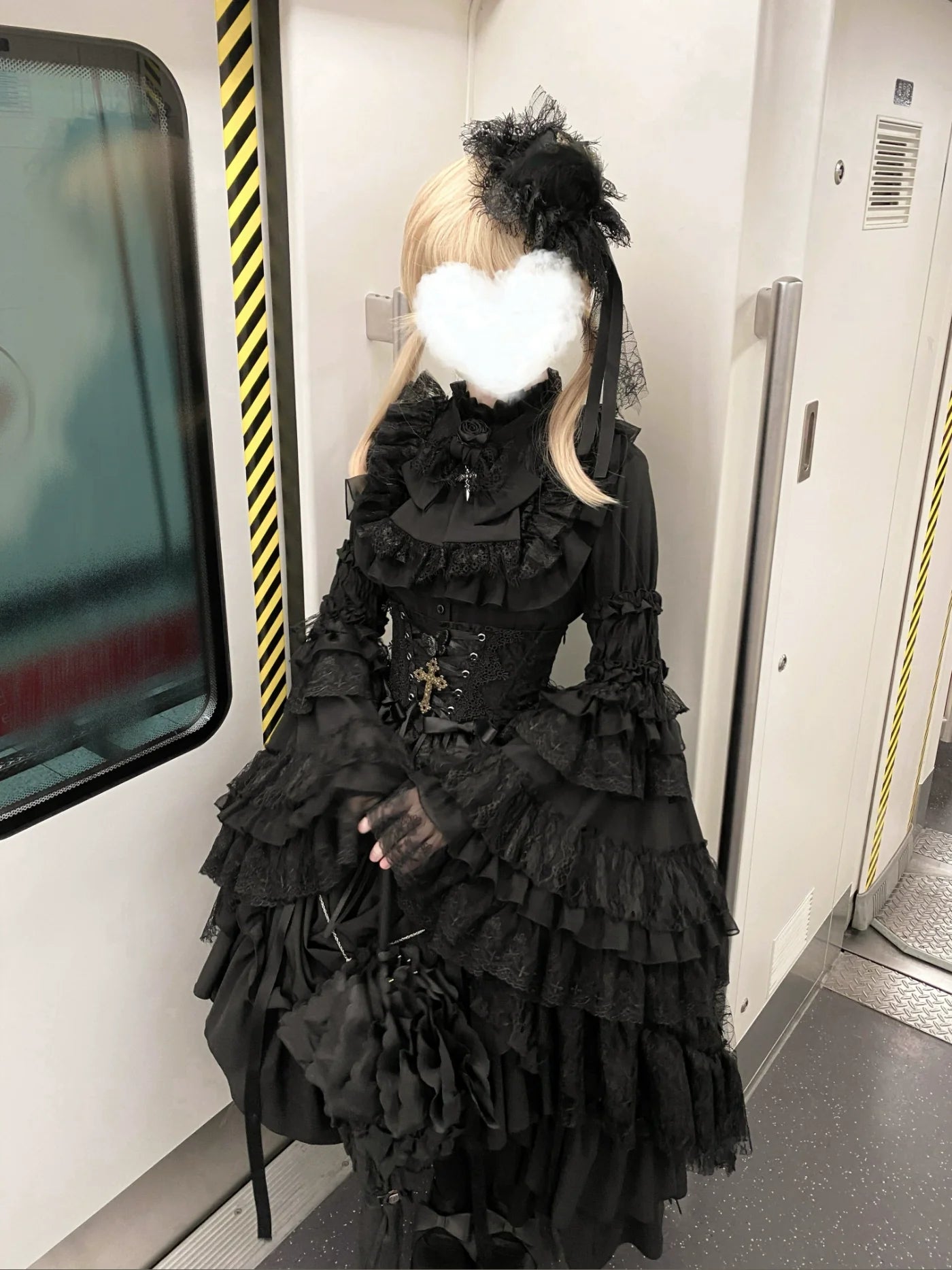 Eternal Taboo - Gothic Lolita Dress with Princess Sleeve Shirt - image 9