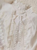 Winter Mutton Sleeves Lace Flounce Lolita Blouse - image 3