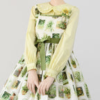 Sweet Lolita Blouse Doll Collar Shirt with Bubble Sleeves - image 1