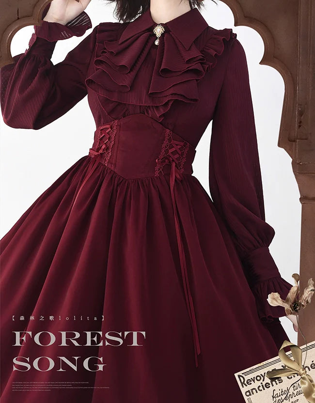 Astris - Classic Lolita SK Double-sided Wearing Fishbone Skirt - image 16