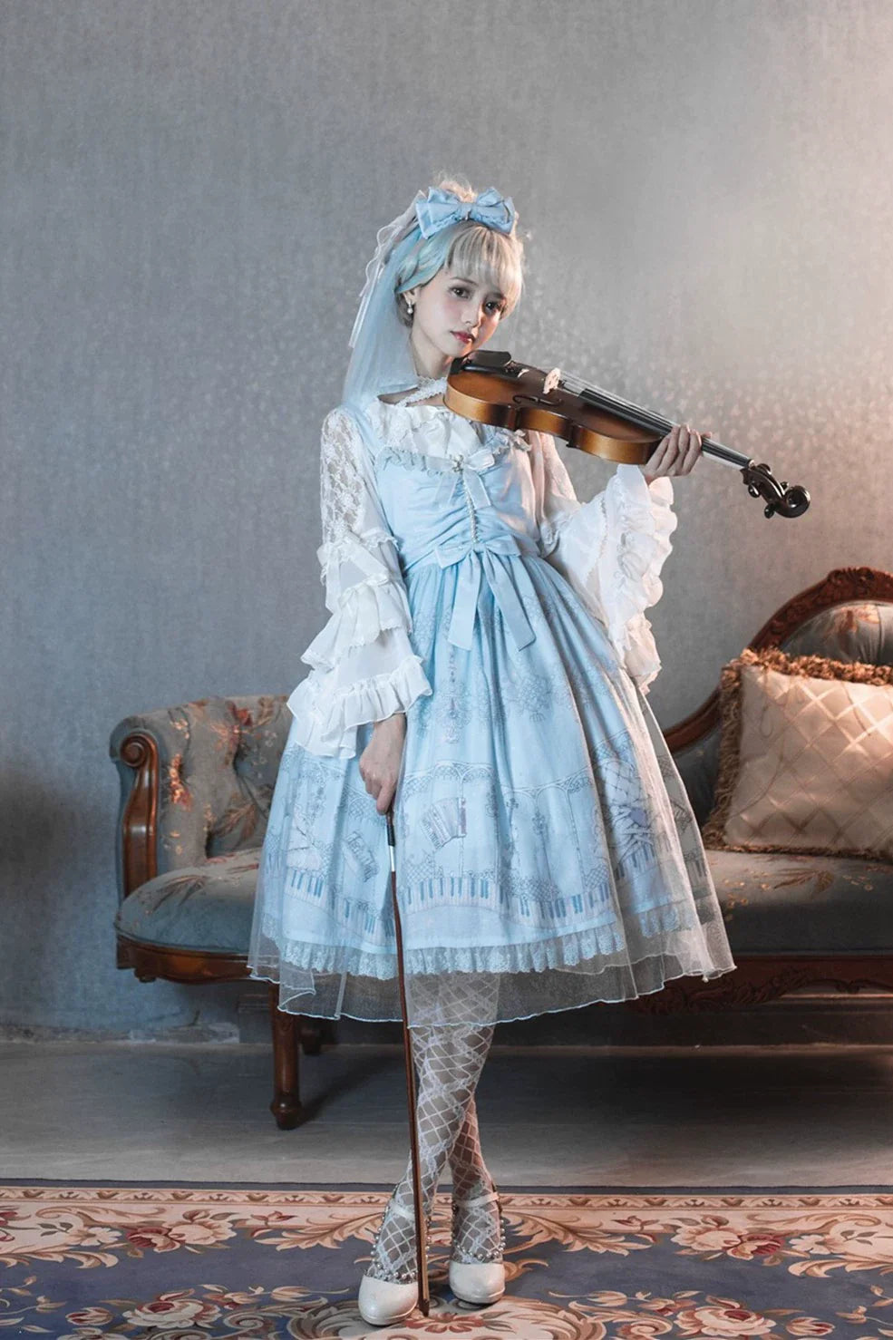 Elegant Lolita JSK Dream Symphony Instrument Fairy Dress - image 3