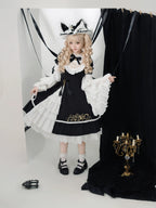 Sewing Magic Cat - Classic Lolita Six-Panel OP Dress with Embroidery and Accessories - image 10