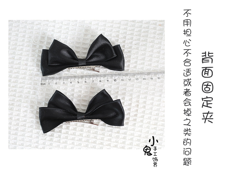 Sweet Lolita Ponytail Bow Hair Clips - image 14