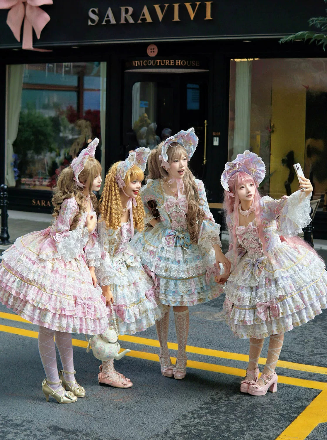 Candlelight Sonata - Sweet Lolita Long-Sleeve OP Dress - image 13