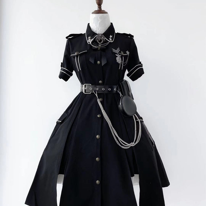 Evil Python 2.0 - Military Lolita Gothic OP Dress - image 1