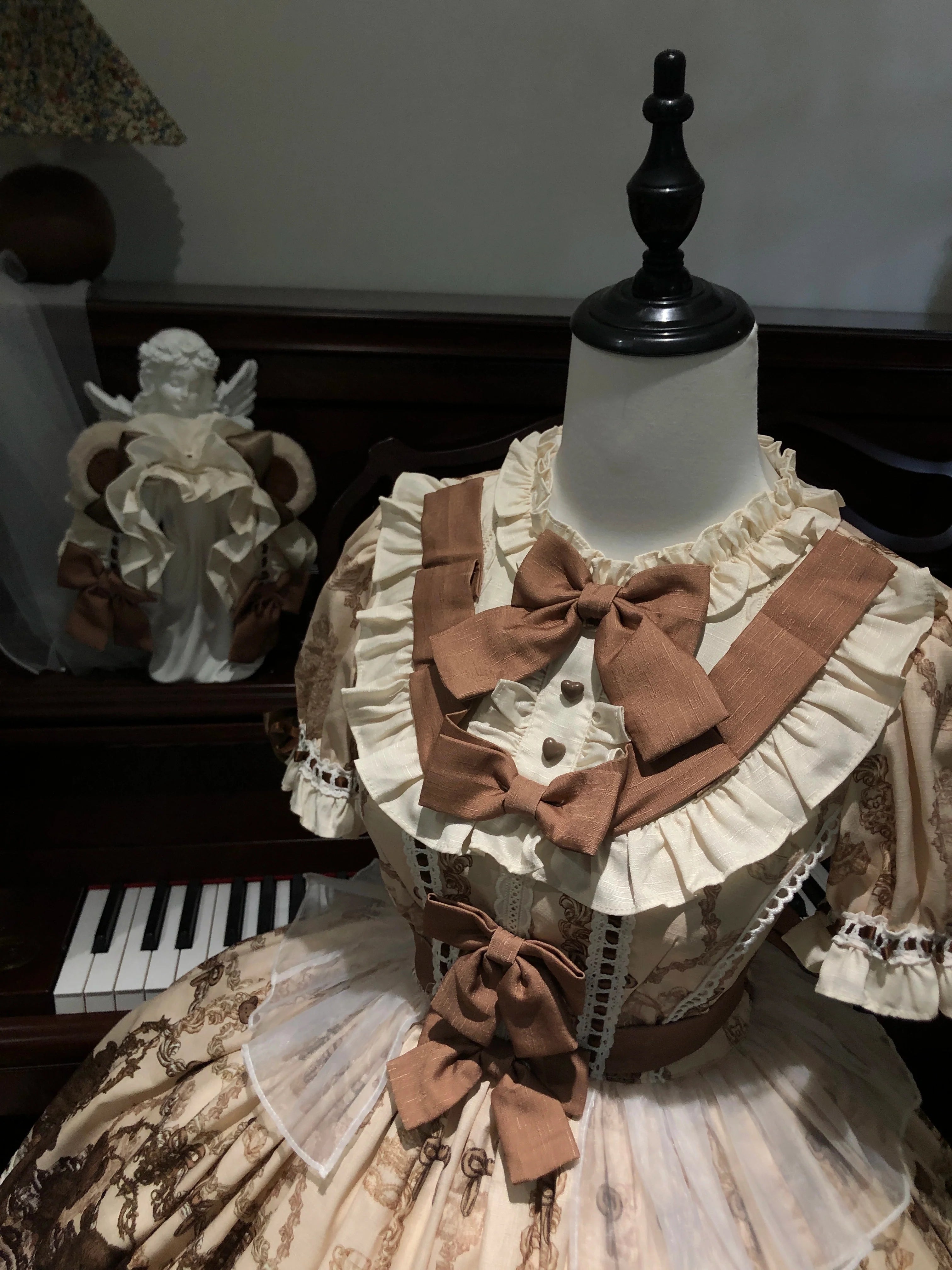 Old School Lolita Printed OP, Zipper Closure - image 5