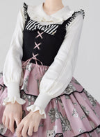 Puff Sleeve Knit Lolita Undershirt - image 13