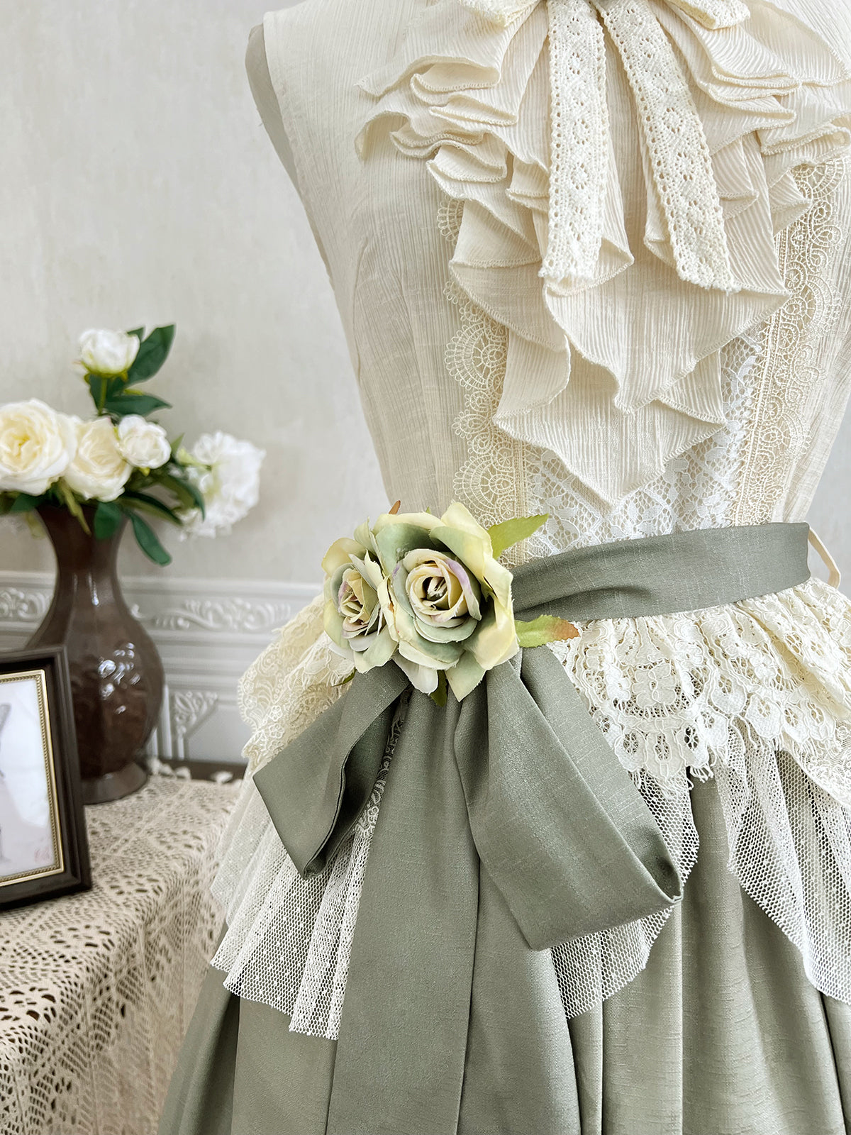 Morning Moments - Summer Lolita-inspired Chinese-style Skirt Set - image 6