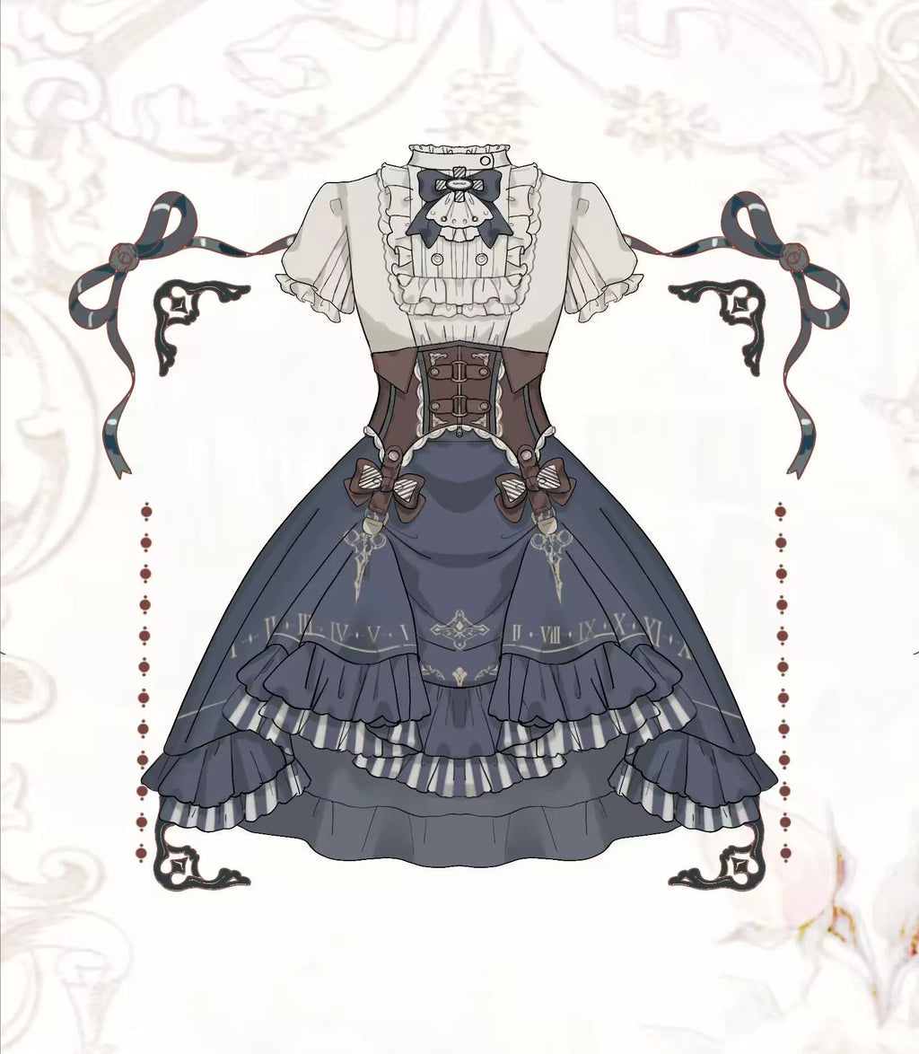 Gilded Pointer - Elegant Classic Lolita Skirt Suit - image 22