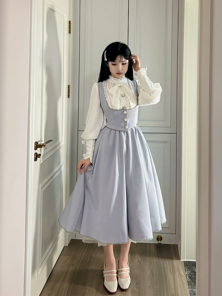 Sweet Wood Daily Lolita Blue Skirt, Jacket and Vest Coordinate - image 18